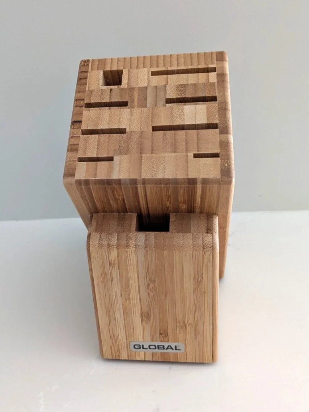 Global Cutlery Bamboo Knife Storage Block